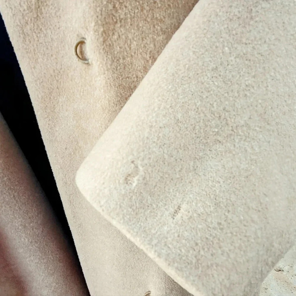 Mid-Century Wool Coat with Real Mink Fur Collar- Trench coat overcoat union-made - Picture 16 of 16